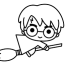 cute harry potter coloring page free