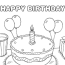 coloring pages birthday card for boy
