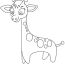 printable cute giraffe coloring page