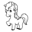 a baby foal coloring page