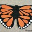 diy felt monarch butterfly wings