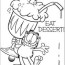 eat dessert coloring page for kids