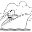 drawing cruise ship paquebot 140871