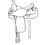western saddle coloring pages free