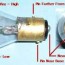 dual filament bulb polarity connections