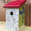 how to decorate a birdhouse with paint