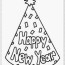 free happy new year hat coloring pages