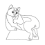 black cat coloring page online and