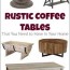 rustic coffee tables that you need to