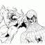venom attack spiderman coloring page