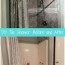 diy tile shower before and after