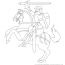 knight coloring page