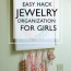 easy diy kids jewelry organizer display