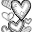 hearts coloring page download heart