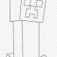 minecraft creeper face coloring page