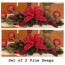 set of 2 holiday table centerpieces