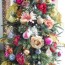 floral christmas tree decor ideas