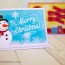 2 free printable christmas cards