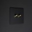 toggle light switch black double