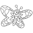 butterfly coloring pages vector stock