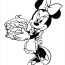 birthday minnie mouse coloring page