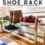 diy 2 tier hallway shoe rack crafty