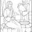 sunday school coloring pages woman at