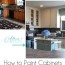 how to paint kitchen cabinets a step