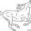 galloping wild horse coloring pages