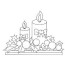 candle ornaments coloring pages