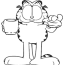 printable garfield coloring pages to kids