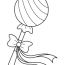 printable lollipop with bow coloring page