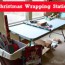 temporary christmas wrapping station