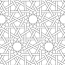 islamic ornament mosaic coloring page
