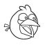 the blues in angry bird coloring page