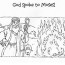 god spoke to moses coloring page free