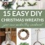 diy christmas wreath ideas you can make