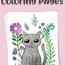 free cute cat coloring pages kitty
