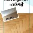 wood herringbone ceiling a diy ceiling