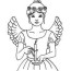 angel on christmas eve coloring pages