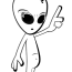 free cute alien coloring pages