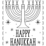 hannukah printable coloring page
