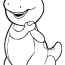 coloring pages barney coloring page