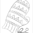 christmas mitten coloring pages