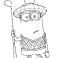 minions coloring page free printable
