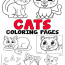 cat coloring pages easy peasy and fun