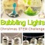 homemade bubble christmas lights