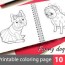 funny dog coloring book graphic by