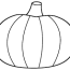 simple pumpkin coloring page free