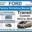 ford transit custom workshop repair manual